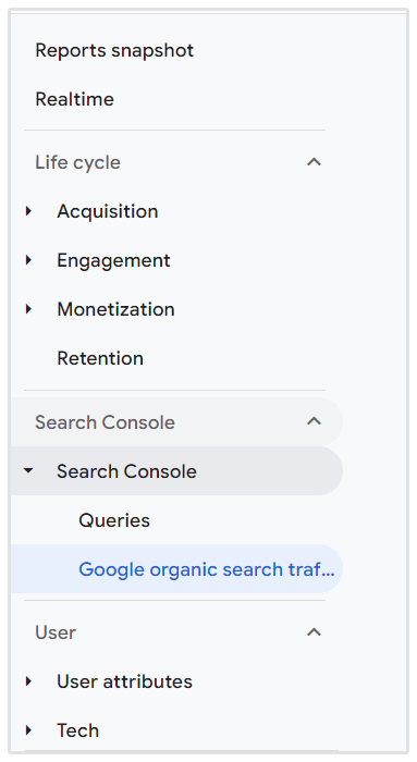 CTR Google Analytics 4 Navigasyonu